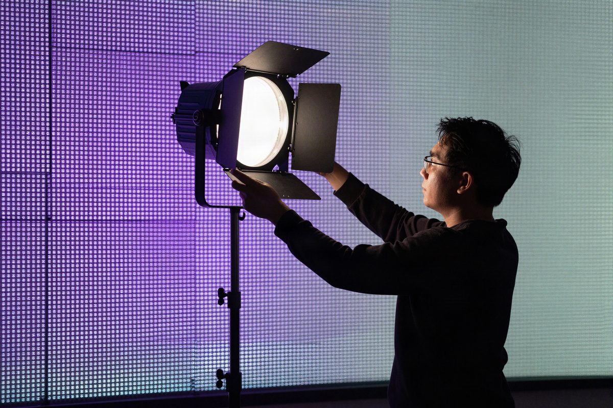 Iluminar personas dentro de un volumen LED